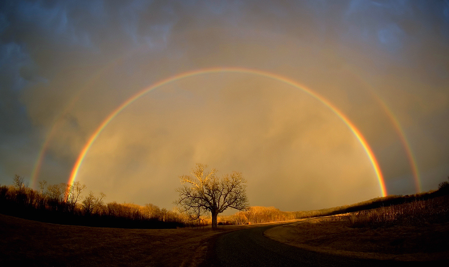 Rainbow at Elam Bend Conservation Area - McFall, Missouri
