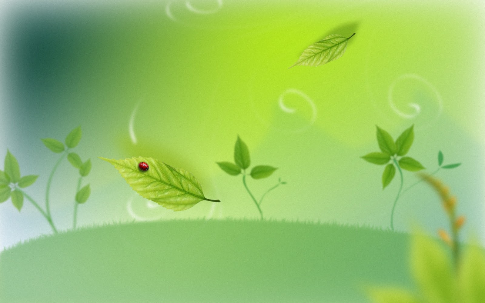 Artwork Wallpaper green background