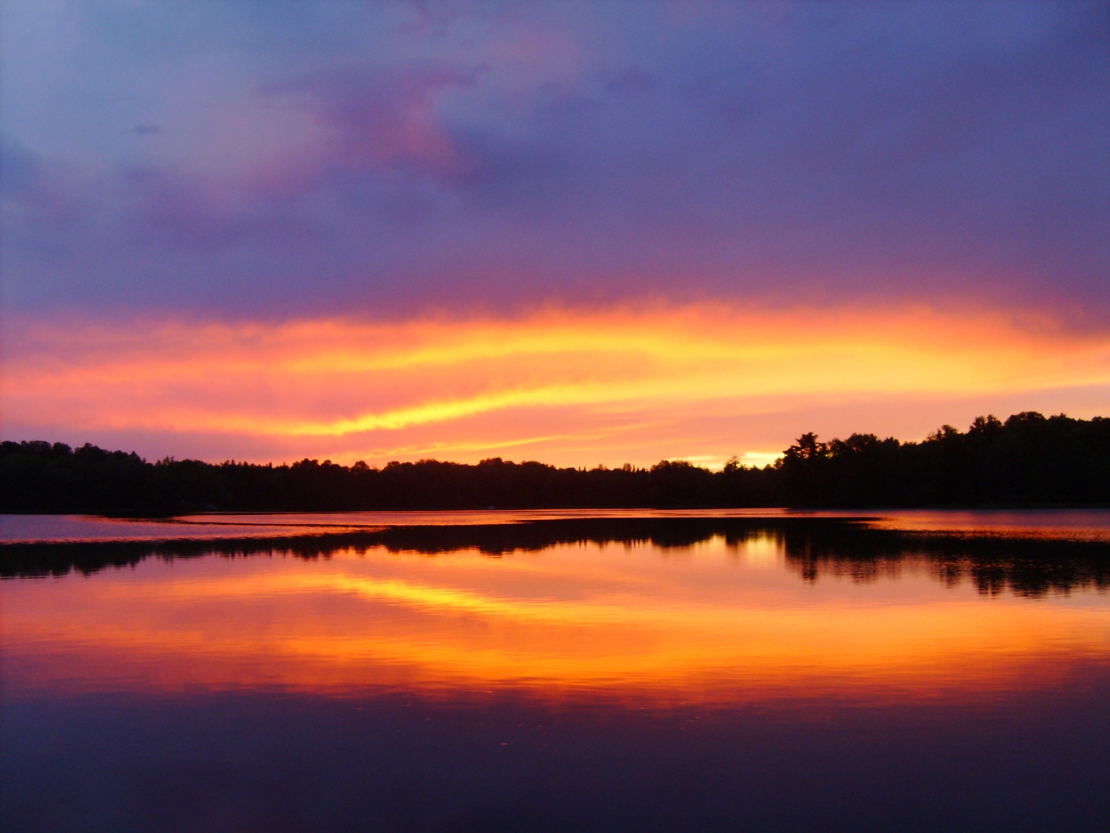 sunset over Lake Nothing