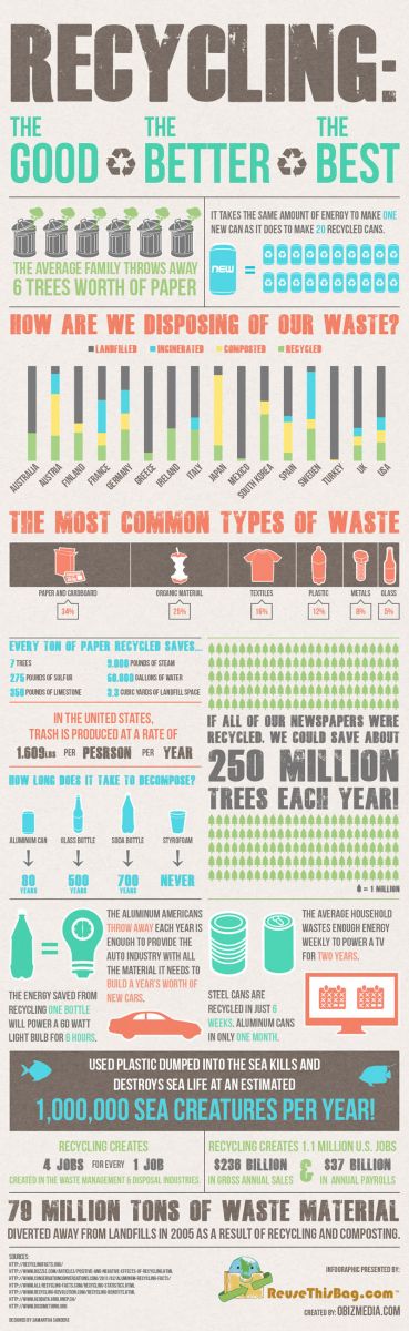 Recycling infographic